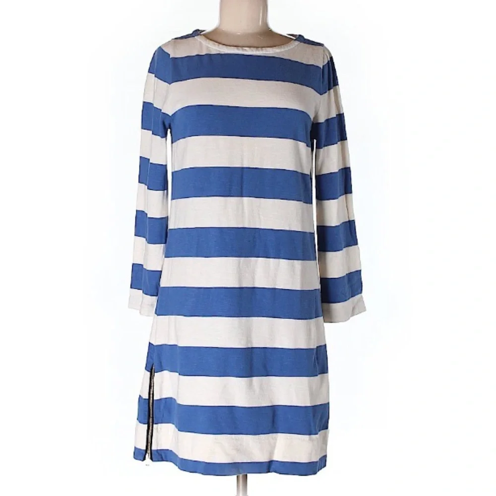 J. Crew blue white